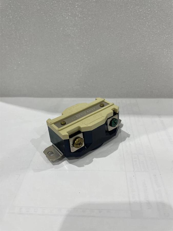 Used Leviton, 20-amp, 250 volt Locking Receptacle, Used