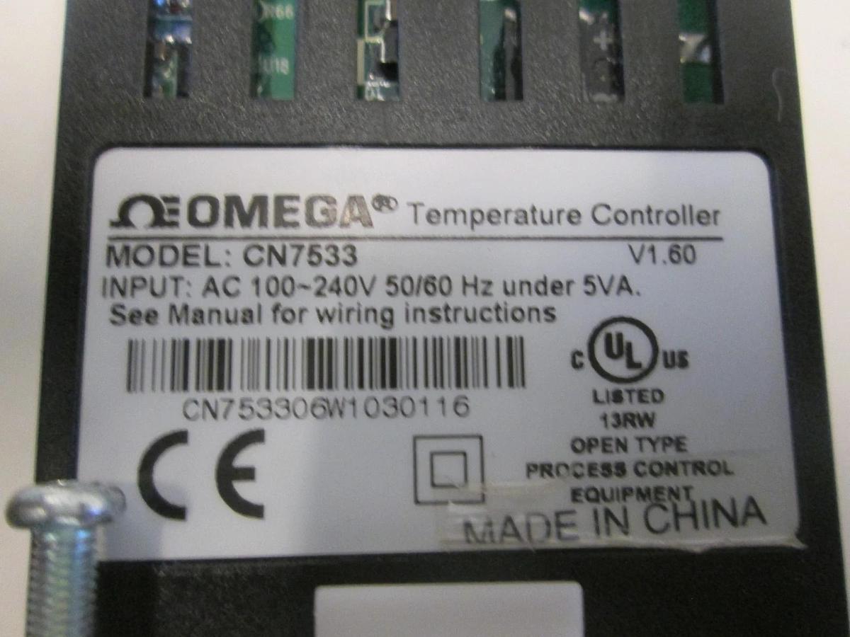 Used Omega, Temperature Controller, CN7500, 50/60Hz, 100-240V, Used