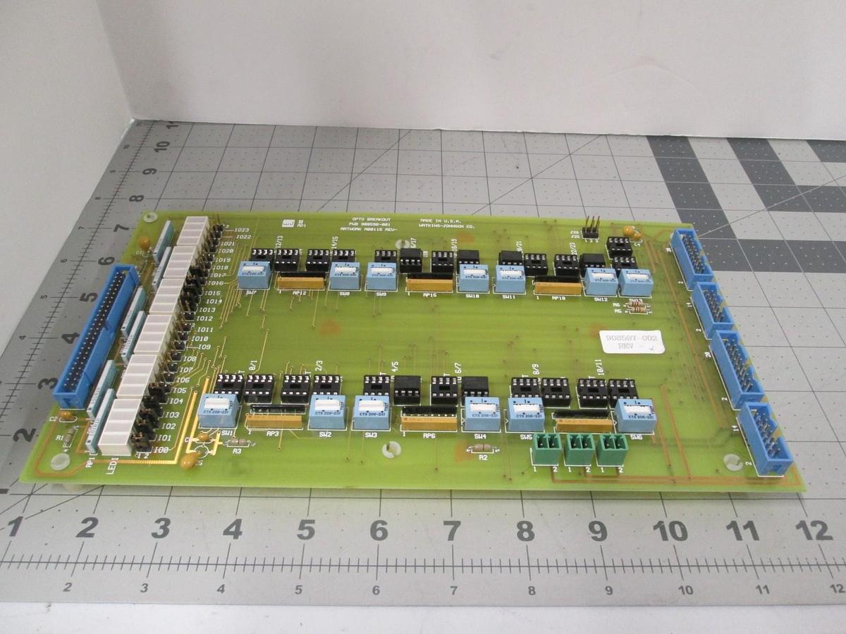 Watkins Johnson, 908597-002, Opto Breakout PCB Assy, WJ999, WJ1500, New