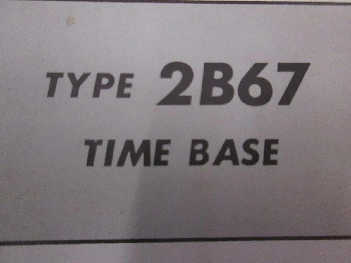 Used Tektronix Type 2B67 Time Base Instruction Manual, Used