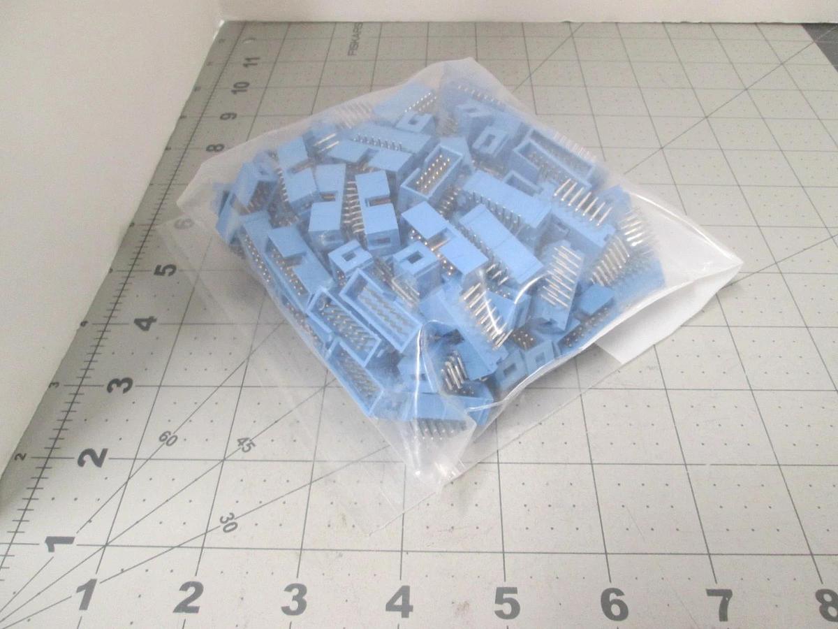 AMP, Connector, 609-1407, Ribbon, 14 Pos Male, 90 Deg Mount, New, Lot of 100