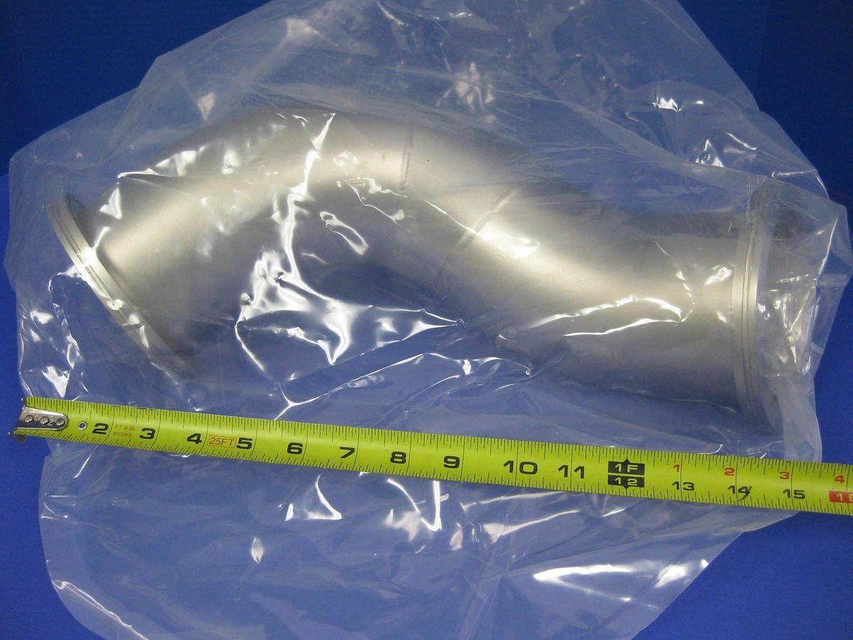 Stainless Steel Double Elbow Vacuum Pipe 45°/45°, ISO-100