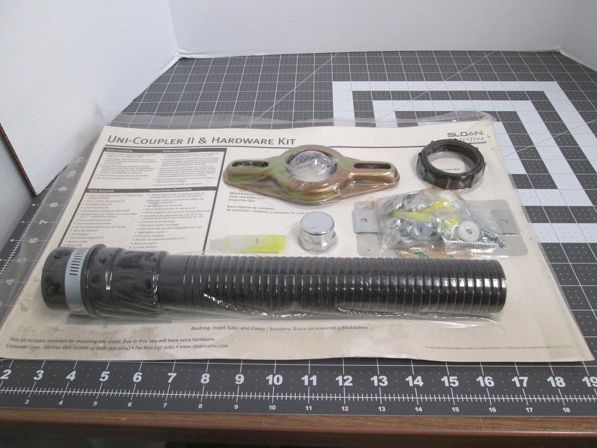 Sloan 1001520 Uni-Coupler II & Hardware Kit Waterfree Urinal NEW NOS