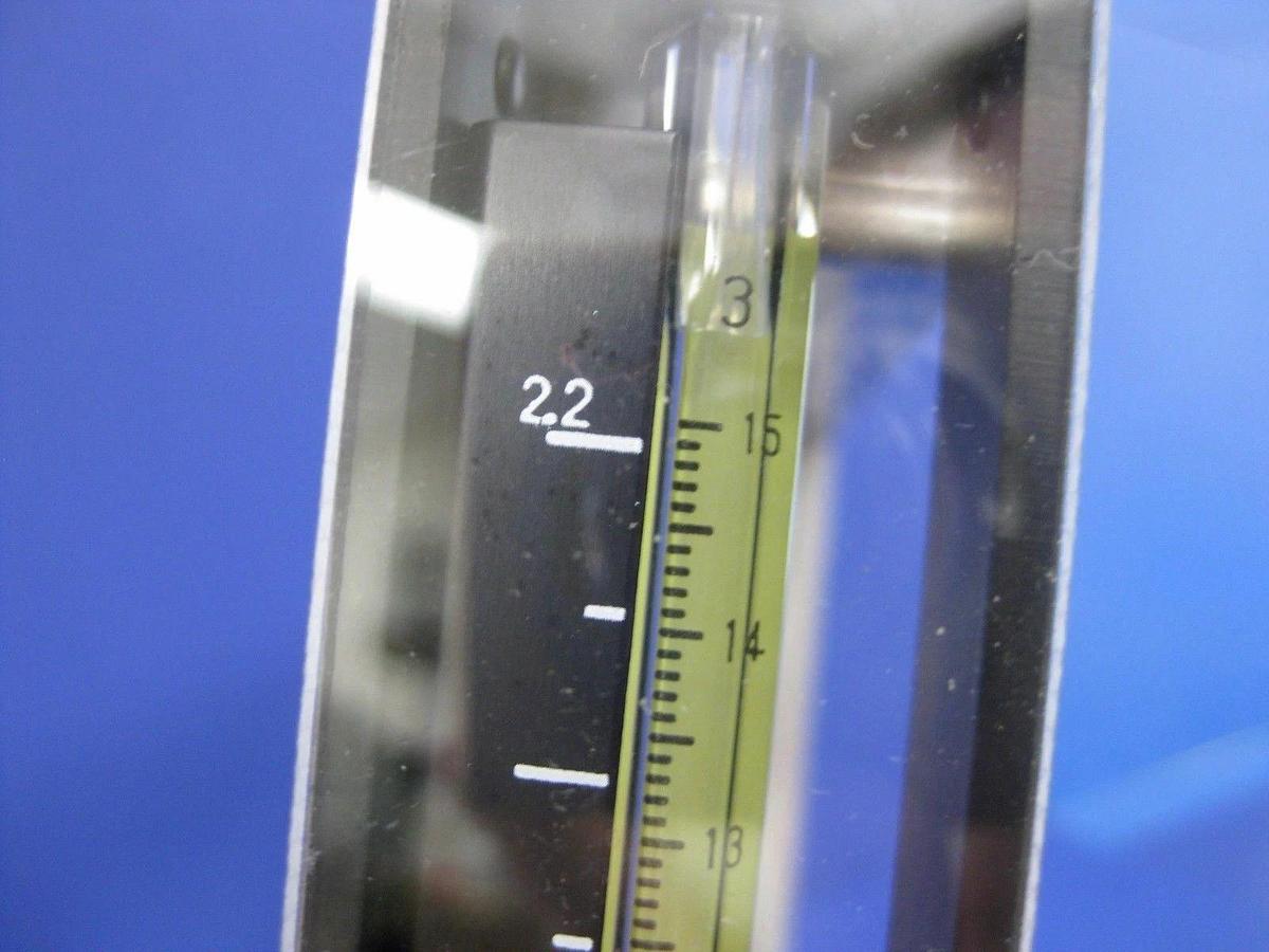Used Tokyo Keiso F97-240254-5 Purge Meter, 0-2.2 Sl/Min N2 with Valve