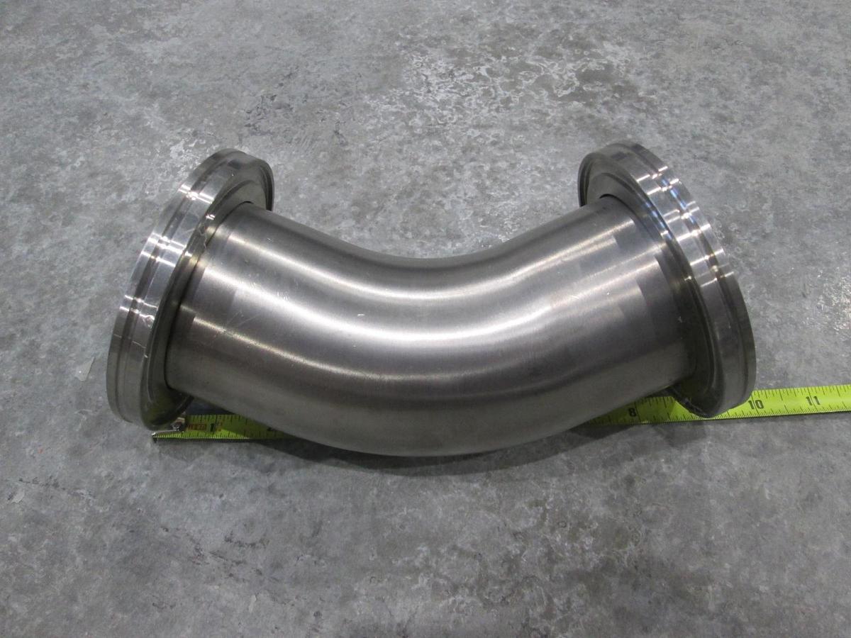 Used ISO80-ISO80 Stainless Steel 45 Degree Elbow Adapter, Used