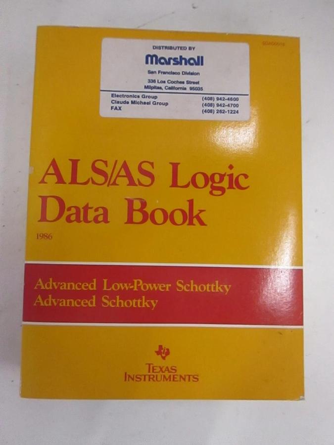 Used Texas Instruments ALS/AS Logic Data Book, Used