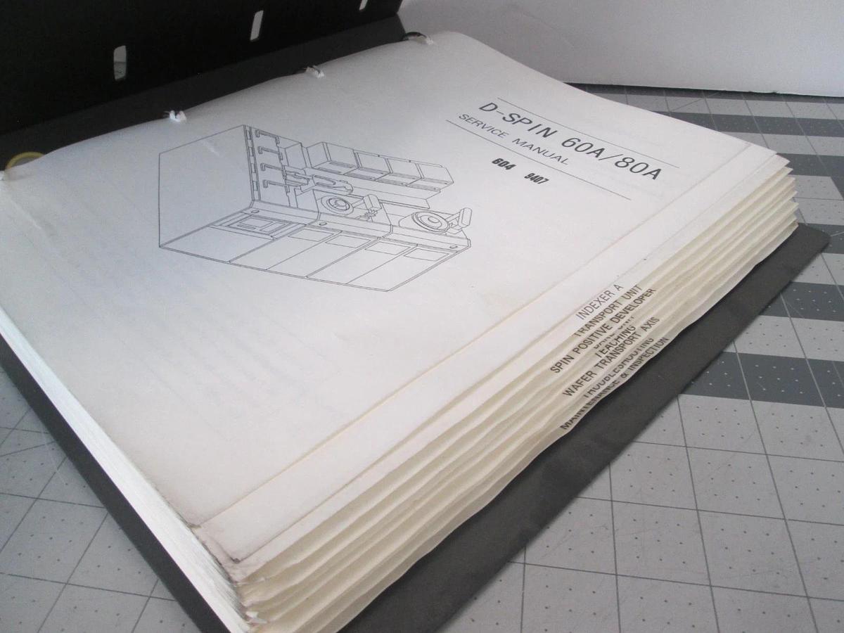 Used Screen, D-Spin 60A, Service Manual, Used