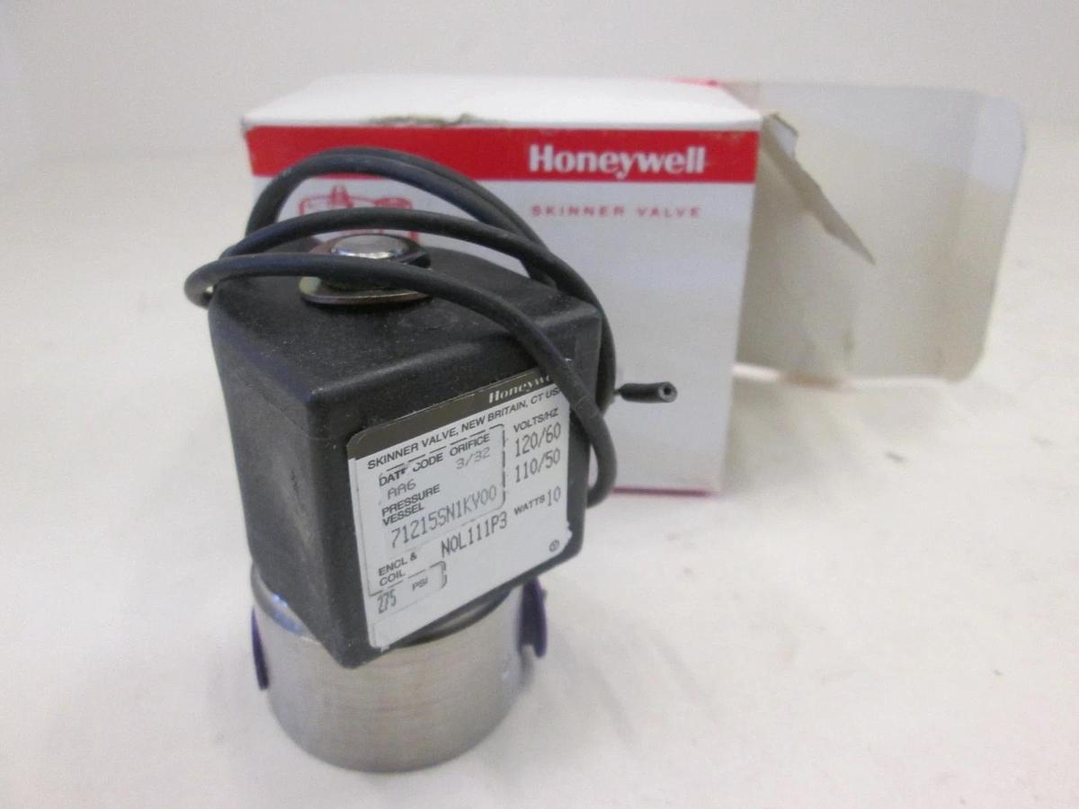 Honeywell, 71215SN1KV00, Solenoid Valve, 10W, 120/60Hz, 275PSI, New