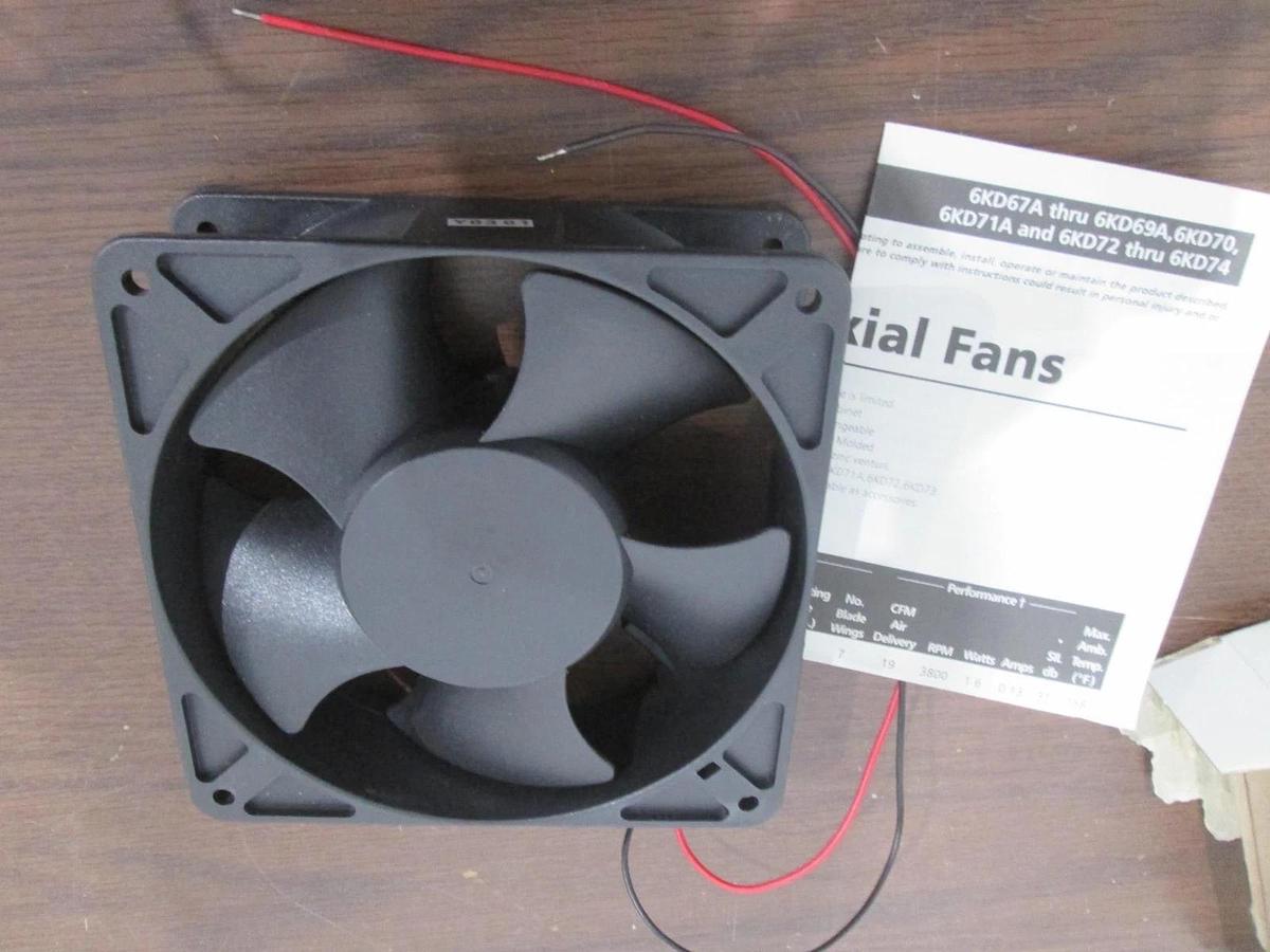 Used Dayton, Model 6KD74, DC Axial Fan, 24V, New