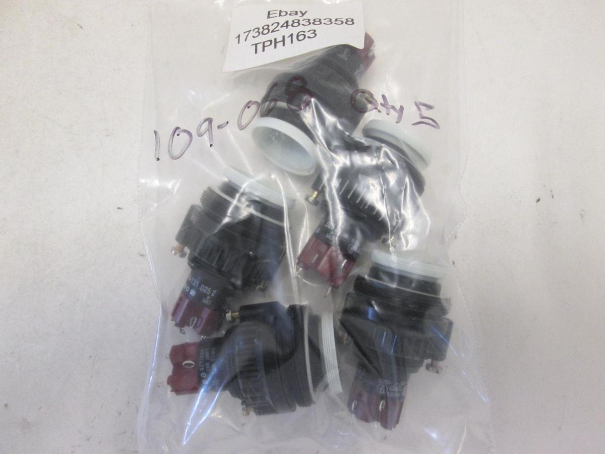 Used ELEKTRO APPARA TEBAU OLTEN (EAO), 14-131.025, SW,PB,LTD,1POLE,MOM, New Lot of 5