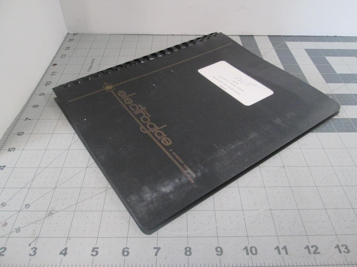 Used Electroglas, Model 1034x, Automatic Wafer Prober Operators and Main Manual, Used