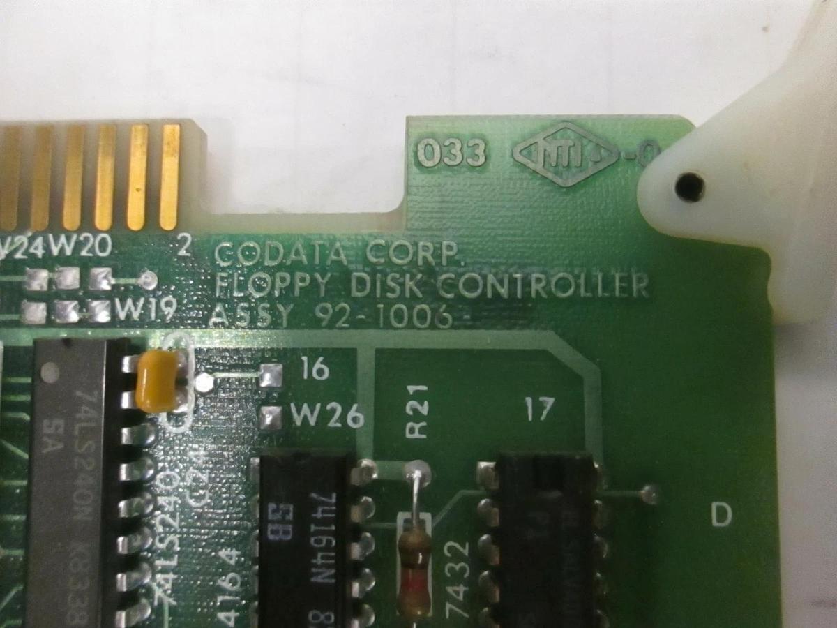 Used Codata Corp. Floppy Disk Controller, 92-1006, Working When Removed, Used