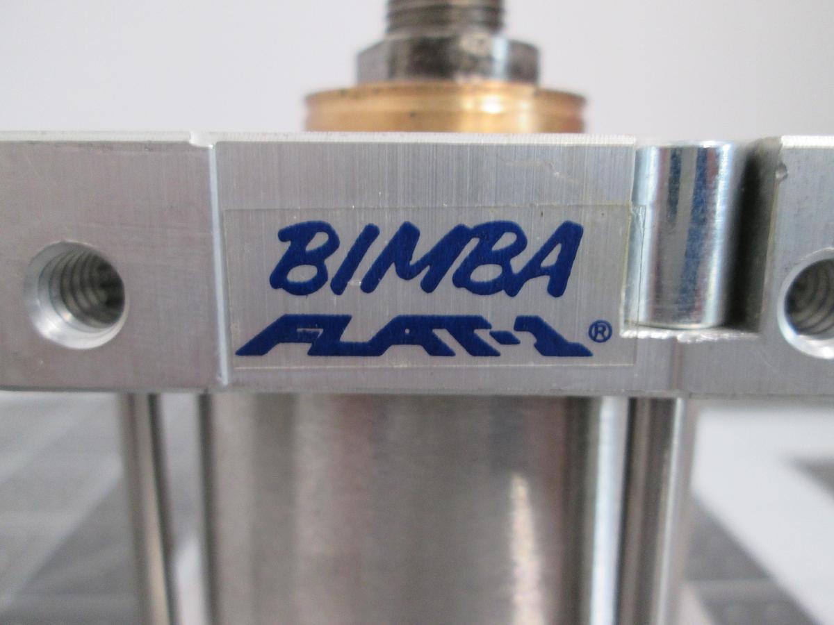 Used Bimba FS-310.75-MW Square Flat-1 Compact Air Cylinder 2in Bore 0.75in Stroke