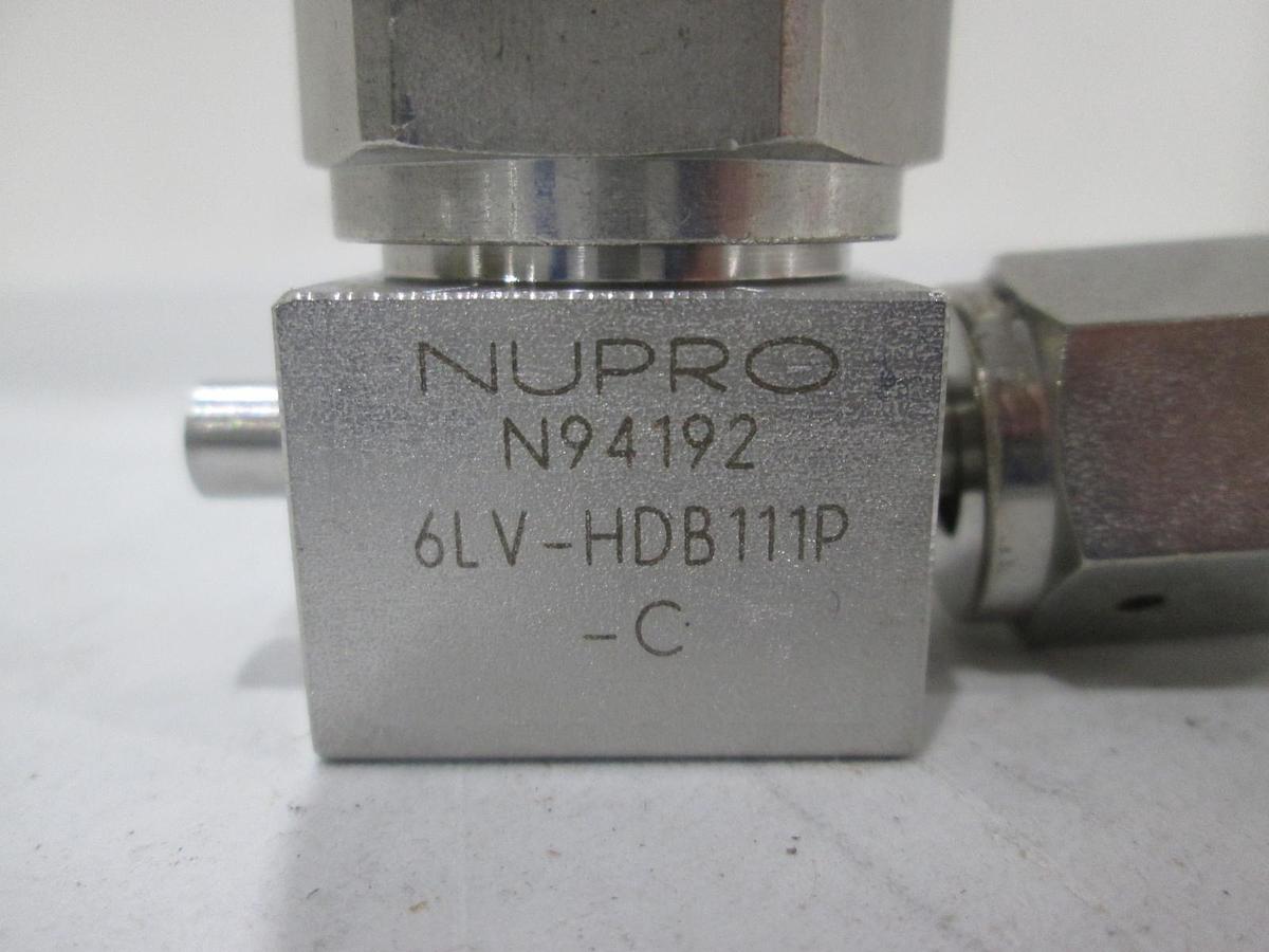 Used Nupro, 6LV-HDB111P-C, 3 Way High Pressure Valve, Butt End Weld/ FVCR, Used