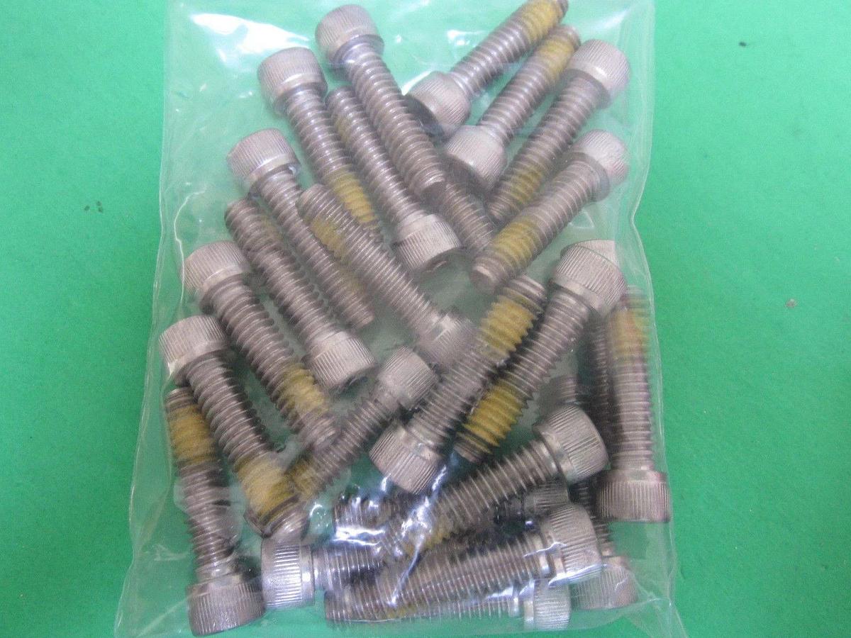 Lot of 93! Socket Head C/S Patched Screw, 18-8, 1/4-20x1"