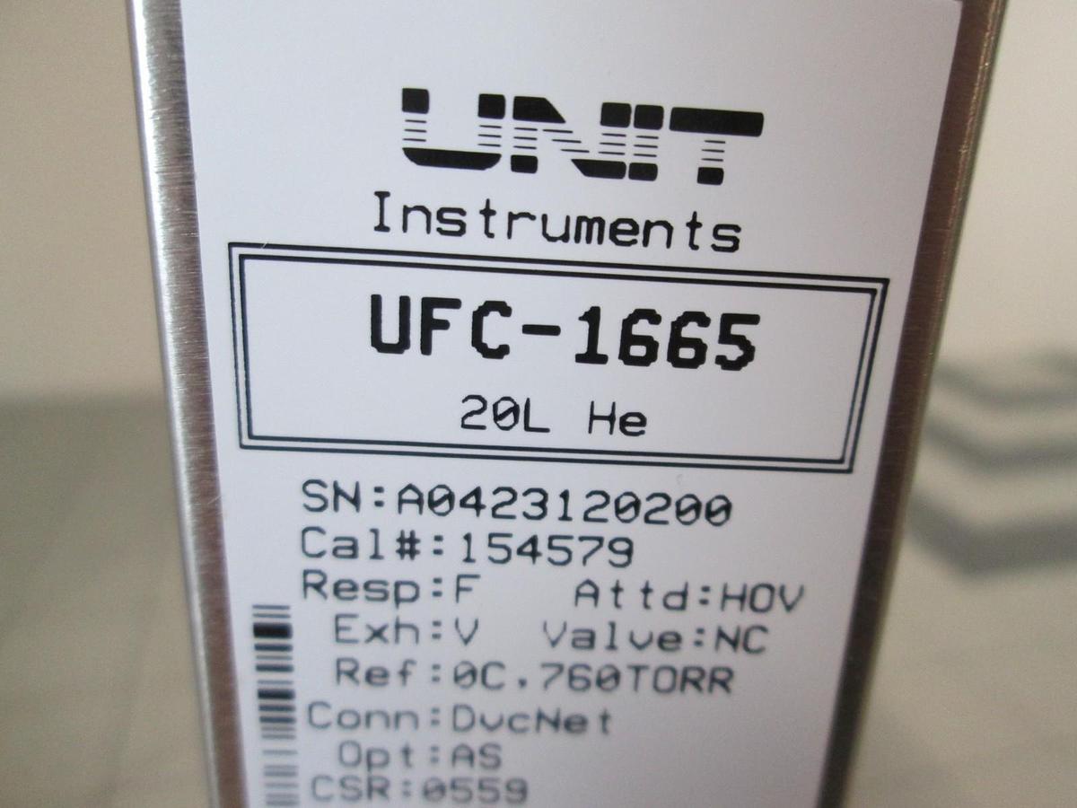 Used Unit, UFC-1665, He, 20L, Mass Flow Controller, New
