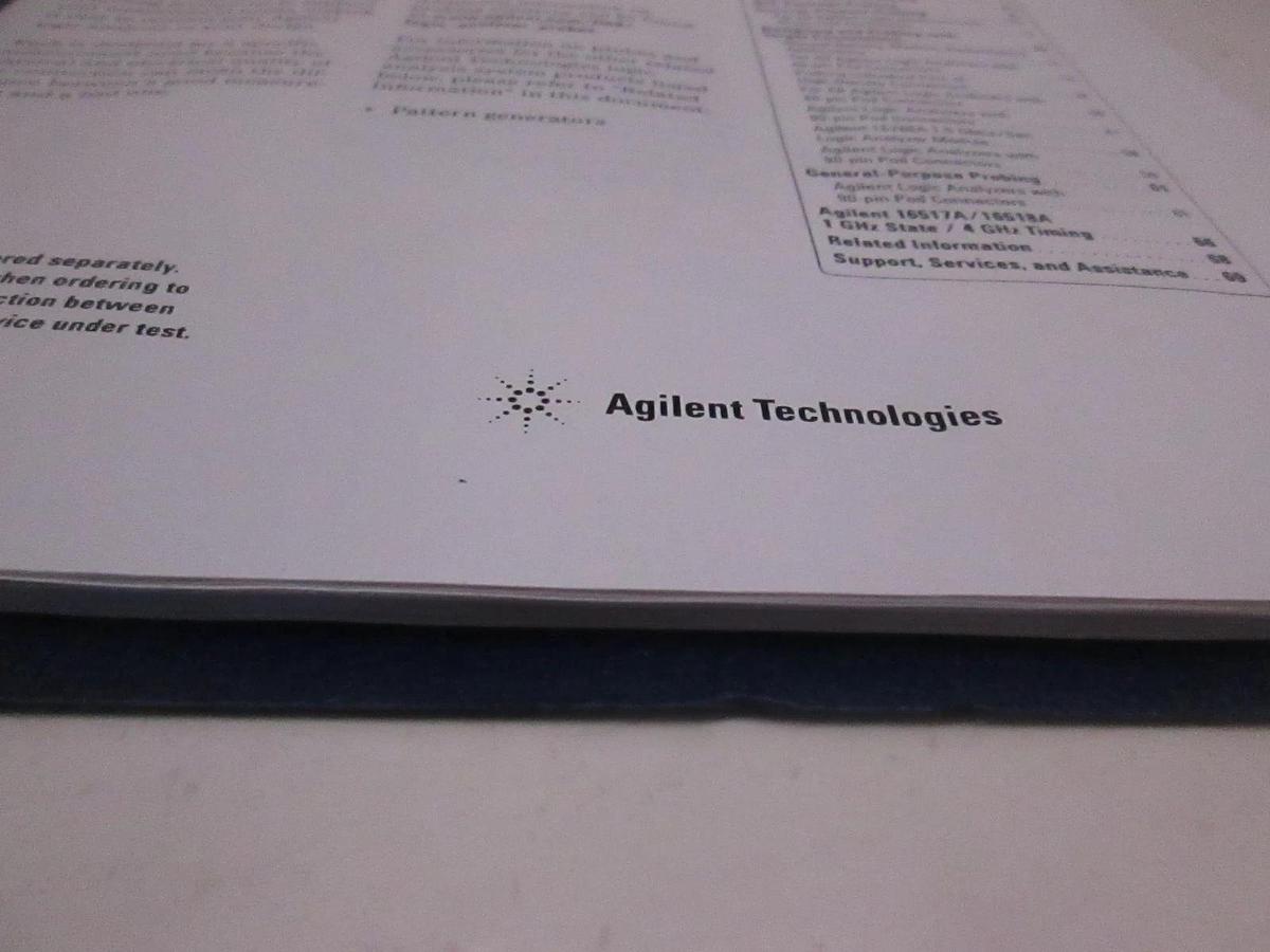 Used Agilent Probing Solutions for Logic Analyzers Catalog, Used