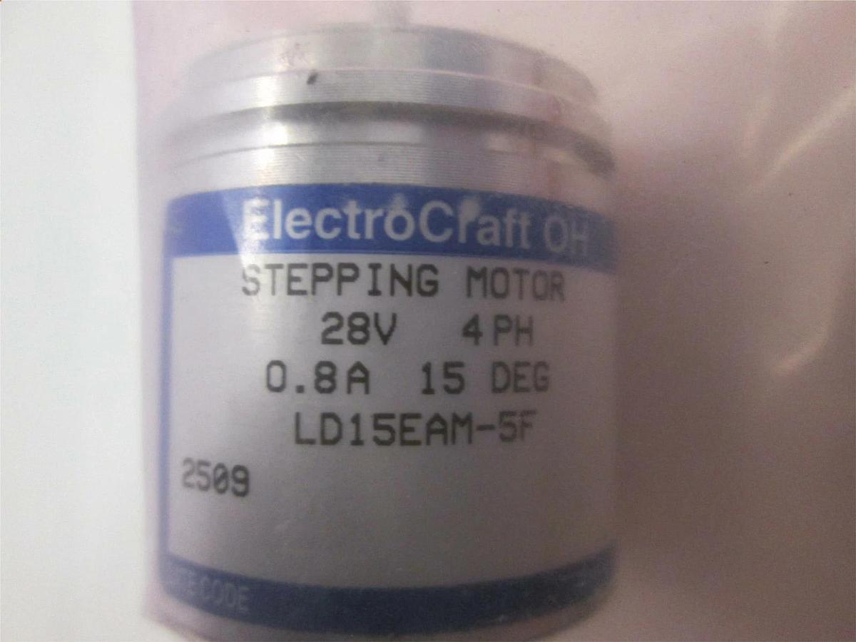 Electrocraft, Stepping Motor, LD15EAM-5F, New, Lot of 2