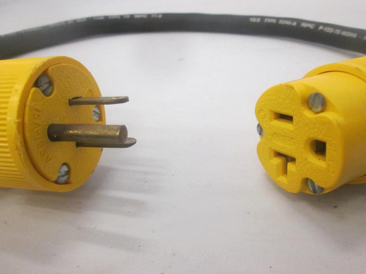 Used Carol, P-123-70-MSHA, Type SOW-A, 12/3, Power Cord Cable, 27", Used