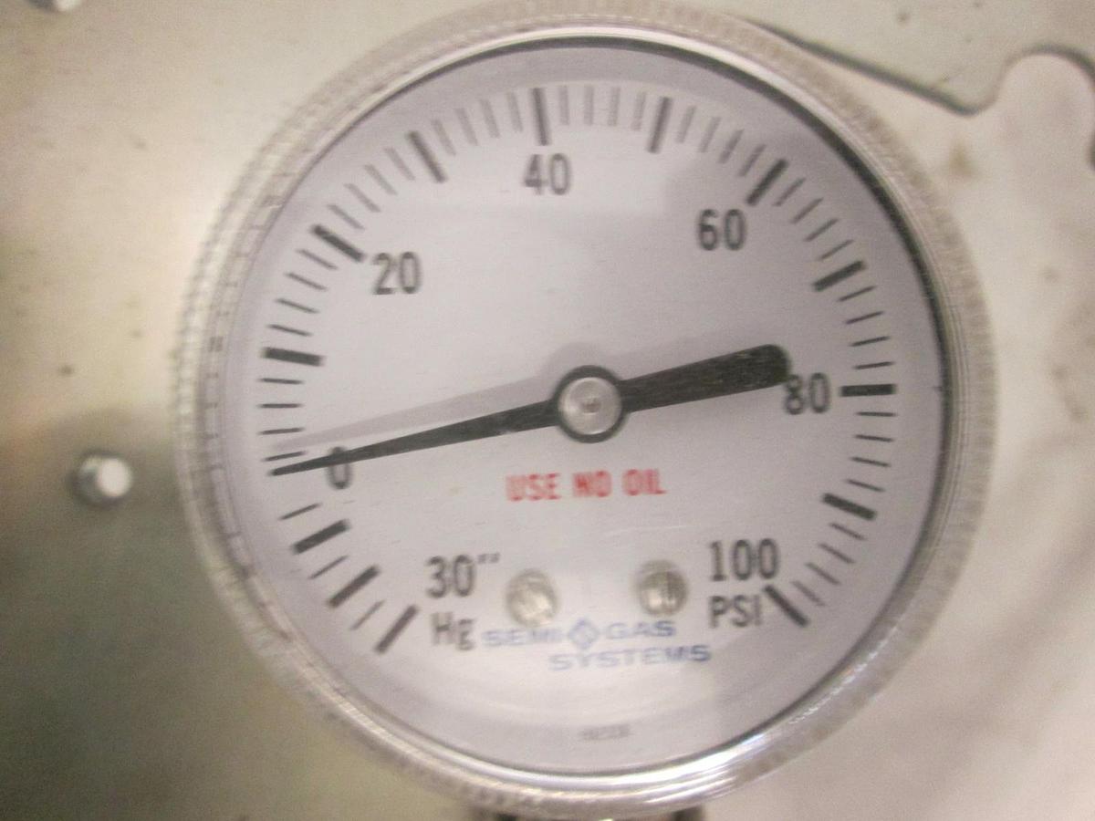 Used Semi-Gas High Purity Gas Panel, w/ Unknown Pigtail and Unknown Gas, Used
