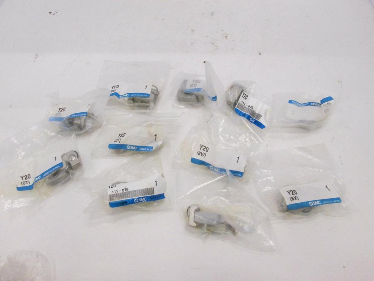 SMC, Y20, Pneumatic Manifold Coupler, New, Lot of 11