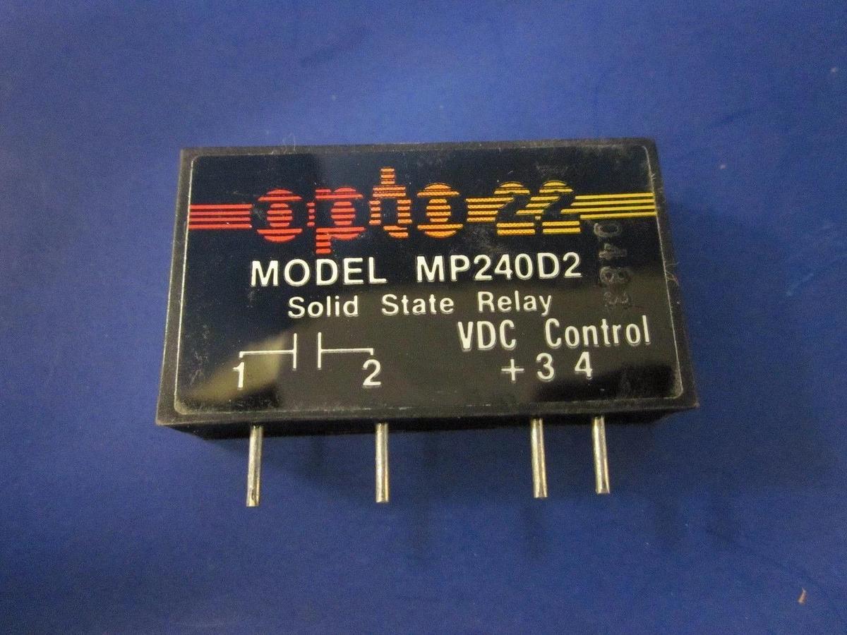 Used OPTO 22 MP240D2 Solid State Relay, 2A, 24-280 VAC, Through Hole, Lot of 12 Used