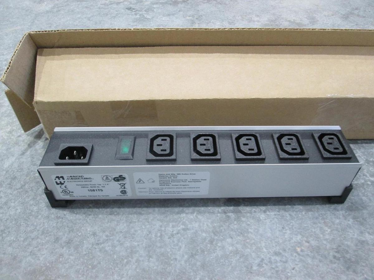 Hammond Manufacturing, 1581T5, Universal P-Bar, 5 Outlet, New