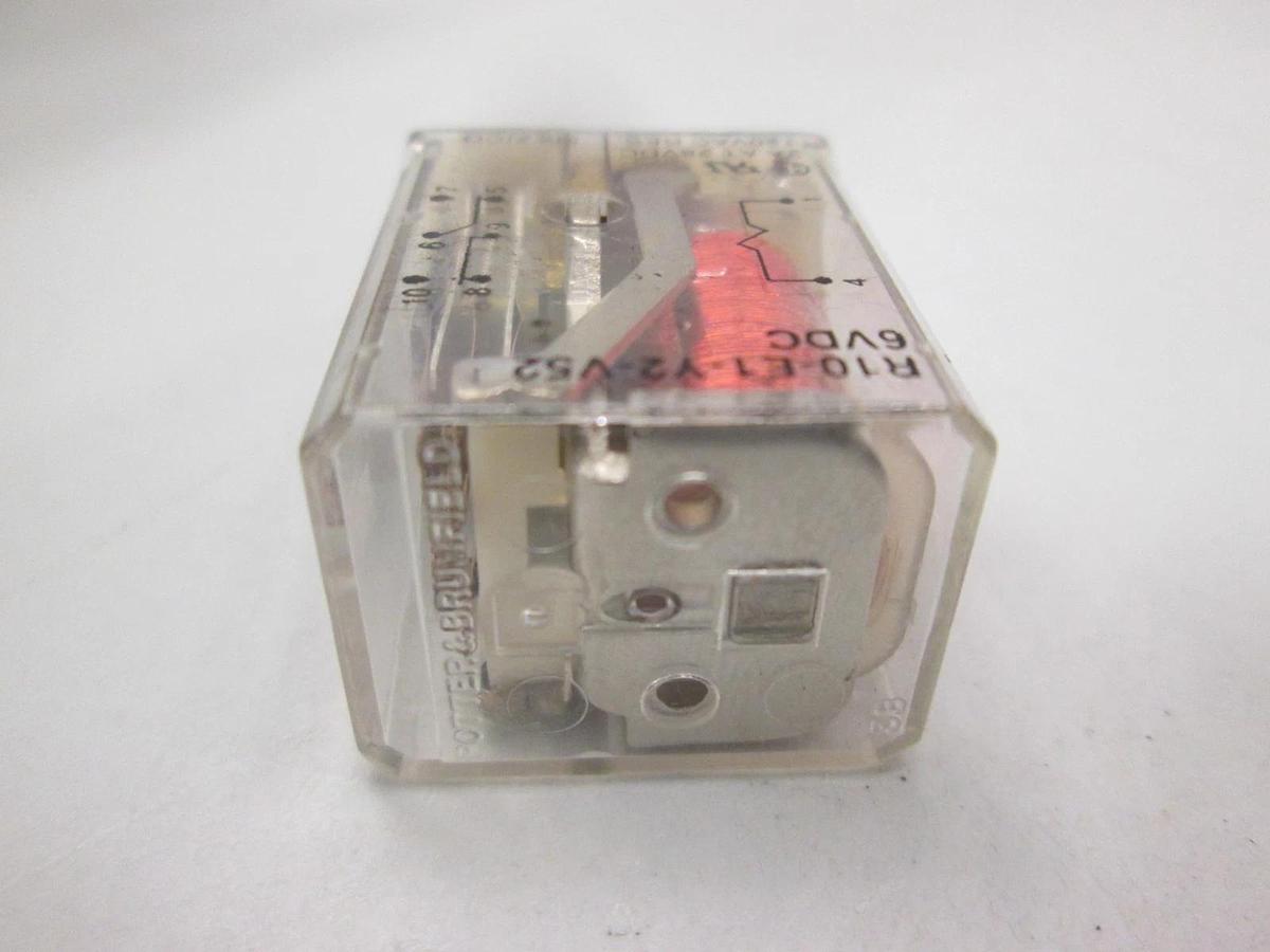 Used Potter & Brumfield, R10-E1-Y2-V52, 6VDC Relay, Used