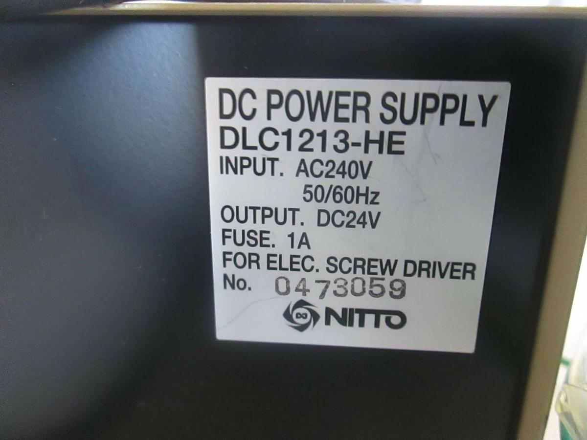 Used Delvo, DLC1213-HE Power Supply w/ DLV7329-BME Electric Screwdriver, Used