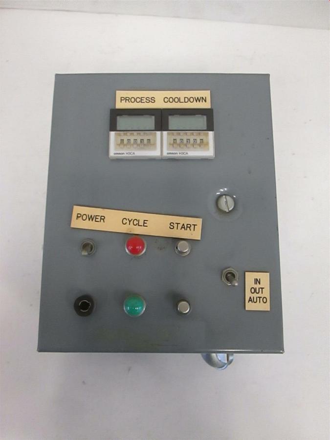 Used Hammond Manufacturing, Type 1 Enclosure, N15731A w/ 2 H3CA Omron, Used