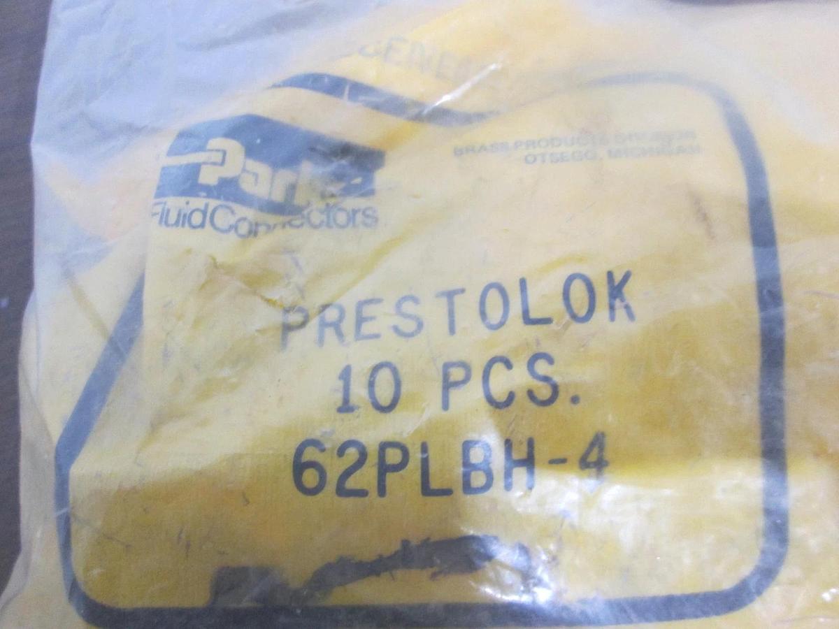 Parker, Prestolok 62PLBH-4, Fitting Bulkhead, Union Presslock, New, Lot of 30