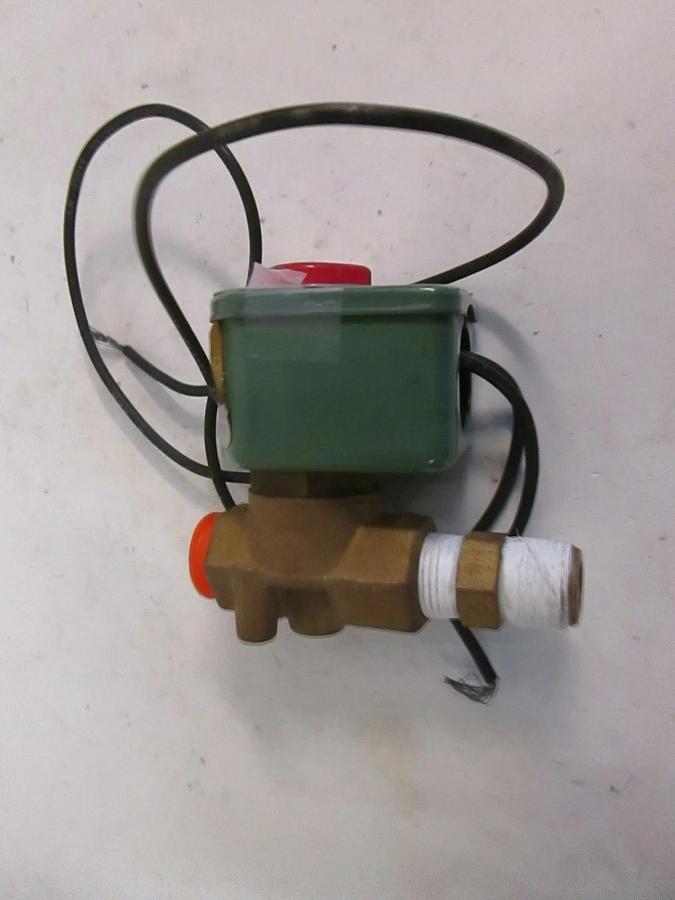 Used Asco 8263C54 Red Hat Solenoid Valve, 3/8", Used