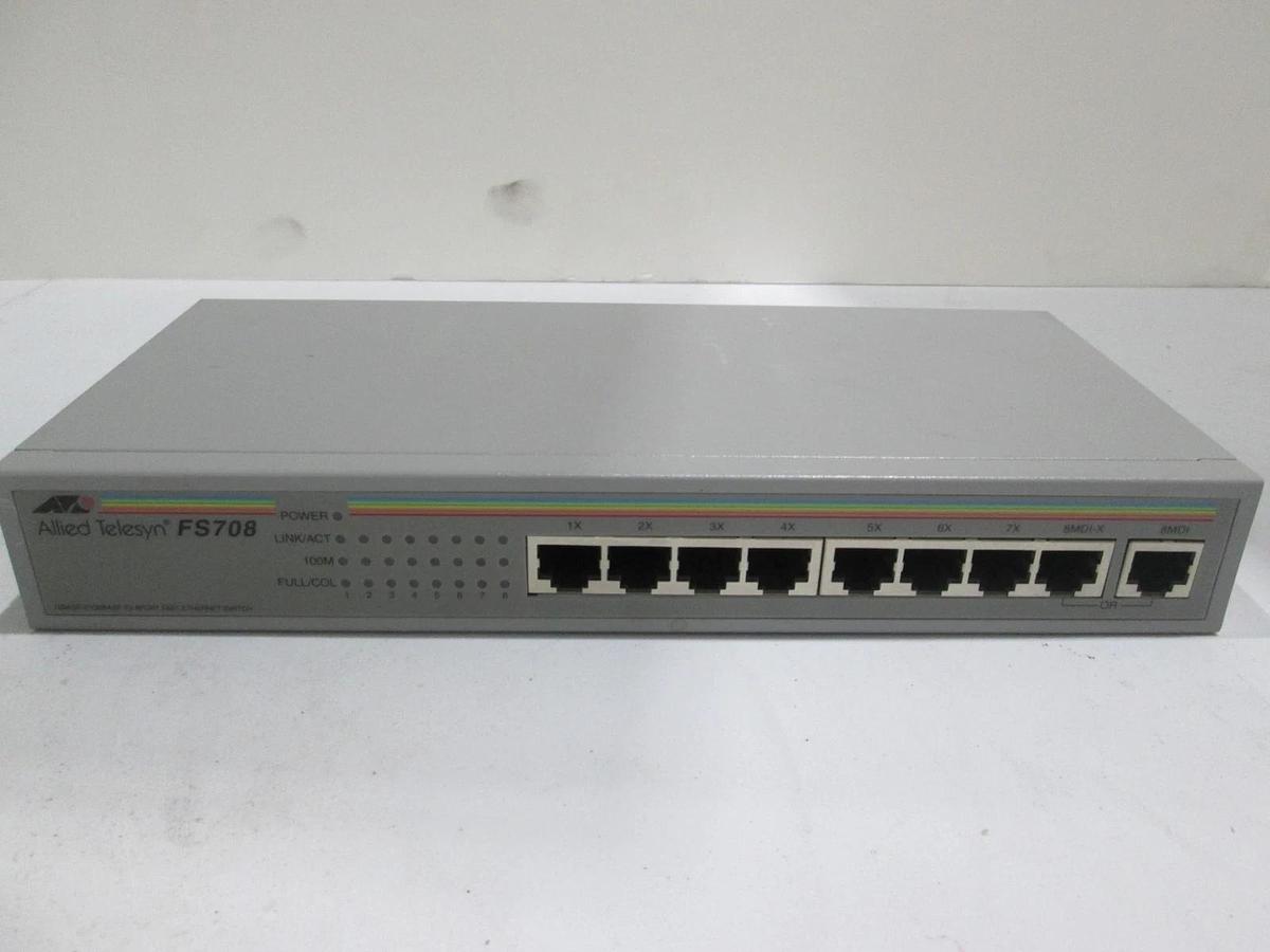 Used Allied Telesyn, FS708, Ethernet Switch, Used
