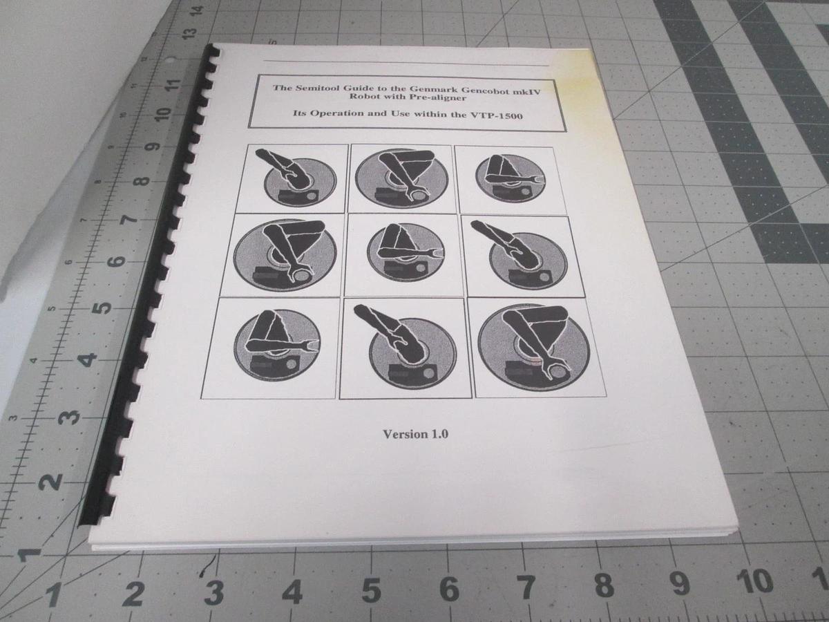 Used Semitool, Guide to Genmark Gencobot Robot, VTP-1500, Version 1.0, Used