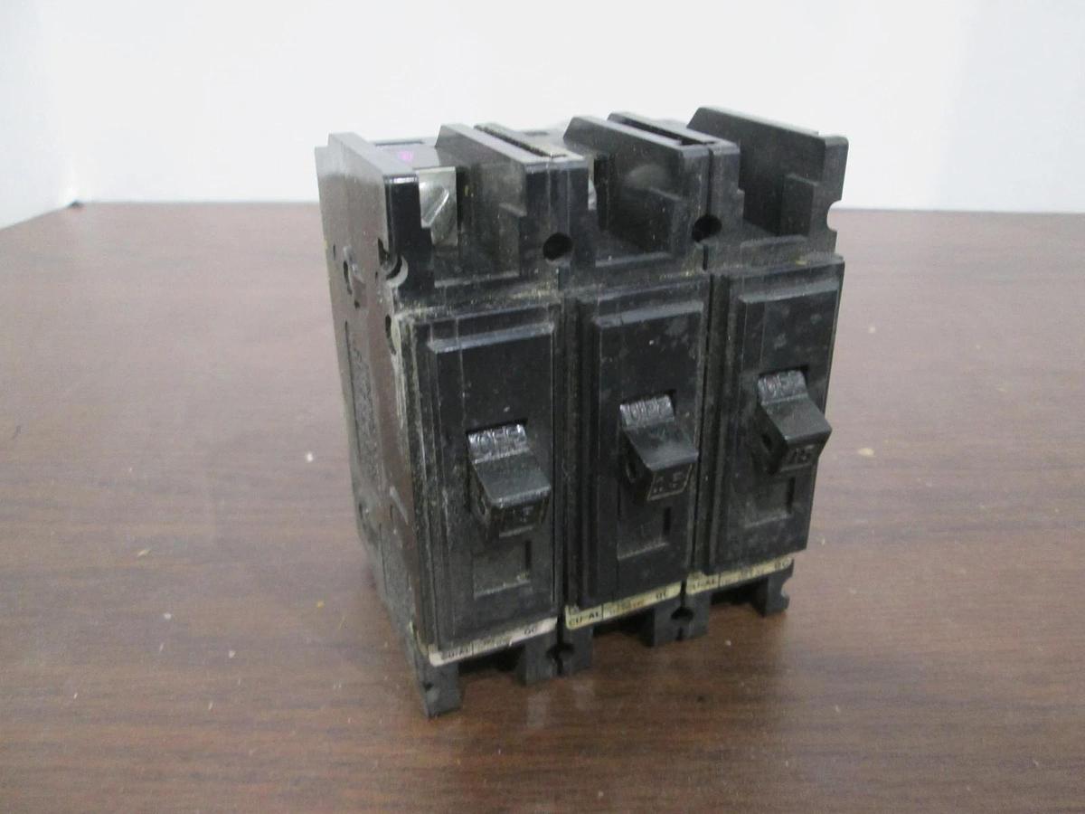 Used Westinghouse, CU-AL, Single Pole Circuit Breaker, 15A, Used, Lot of 3