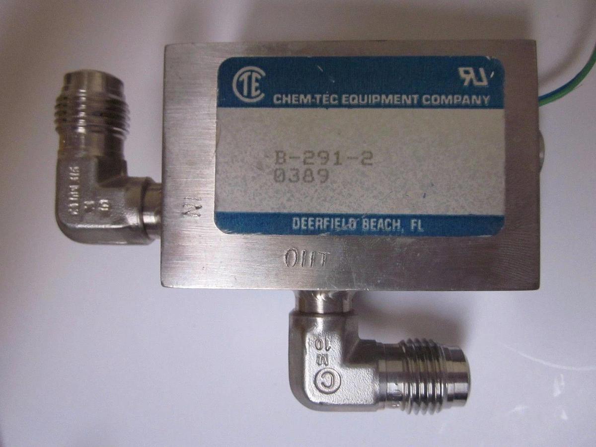 Used Chem-Tec CTE B-291-2 SS Bypass Flow Monitor - Lot of 2