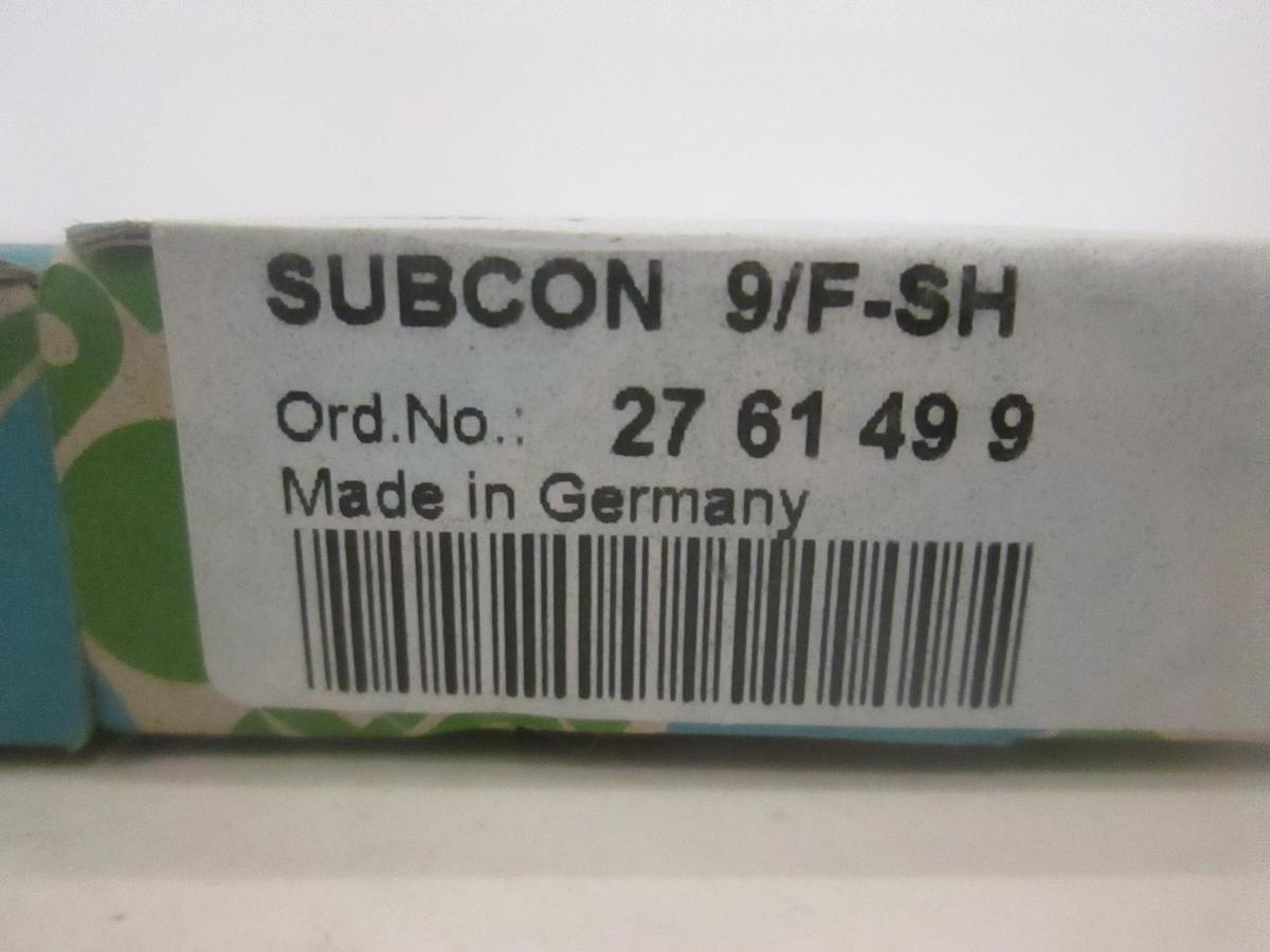 Phoenix Contact, Subcon 9/F-SH, New, Lot of 4