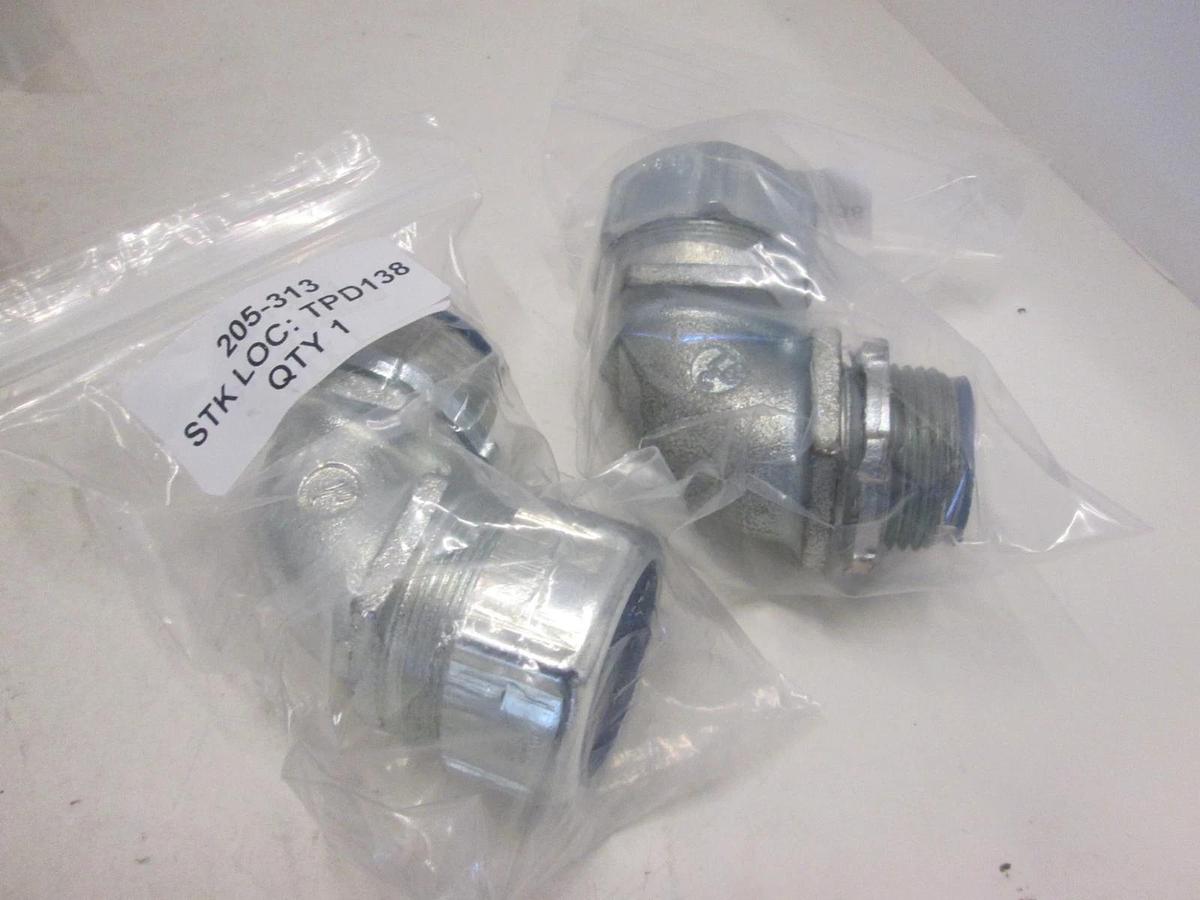 Thomas & Betts, 5354, FITTING, Conduit Liq Tight, 90 deg ELBOW, 1", New, Lotof2