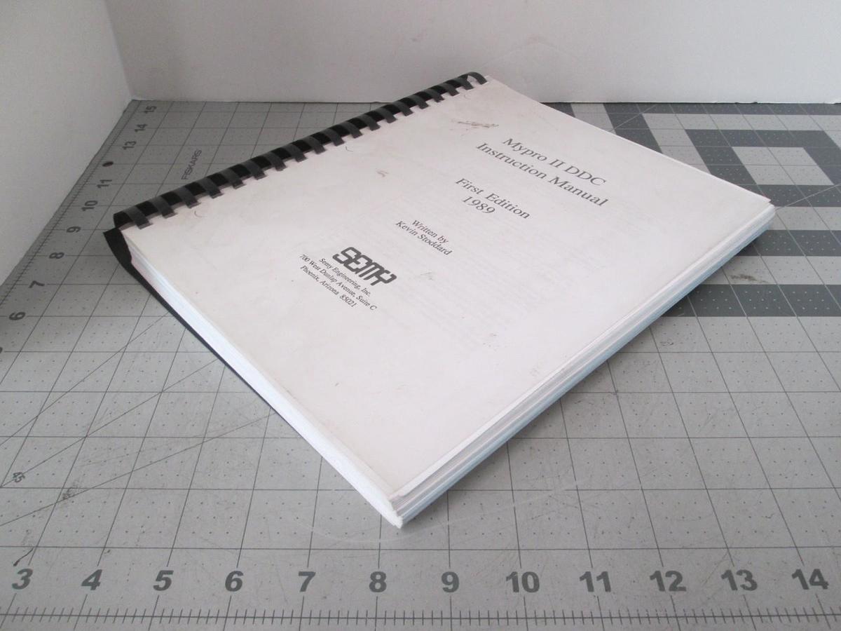 Used Semy Engineering, Mypro II DDC, Instruction Manual, First Edition, Used