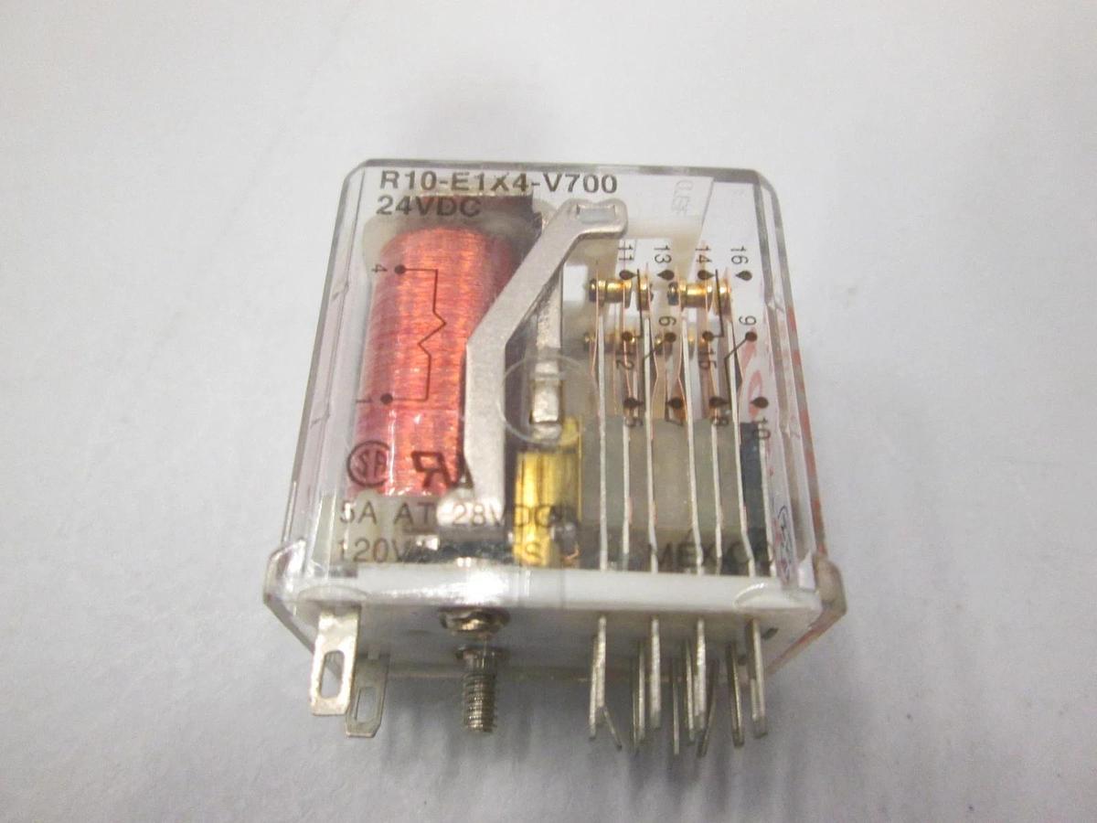 Used Potter & Brumfield, R10-E1X4-V700, 24VDC Relay, Used