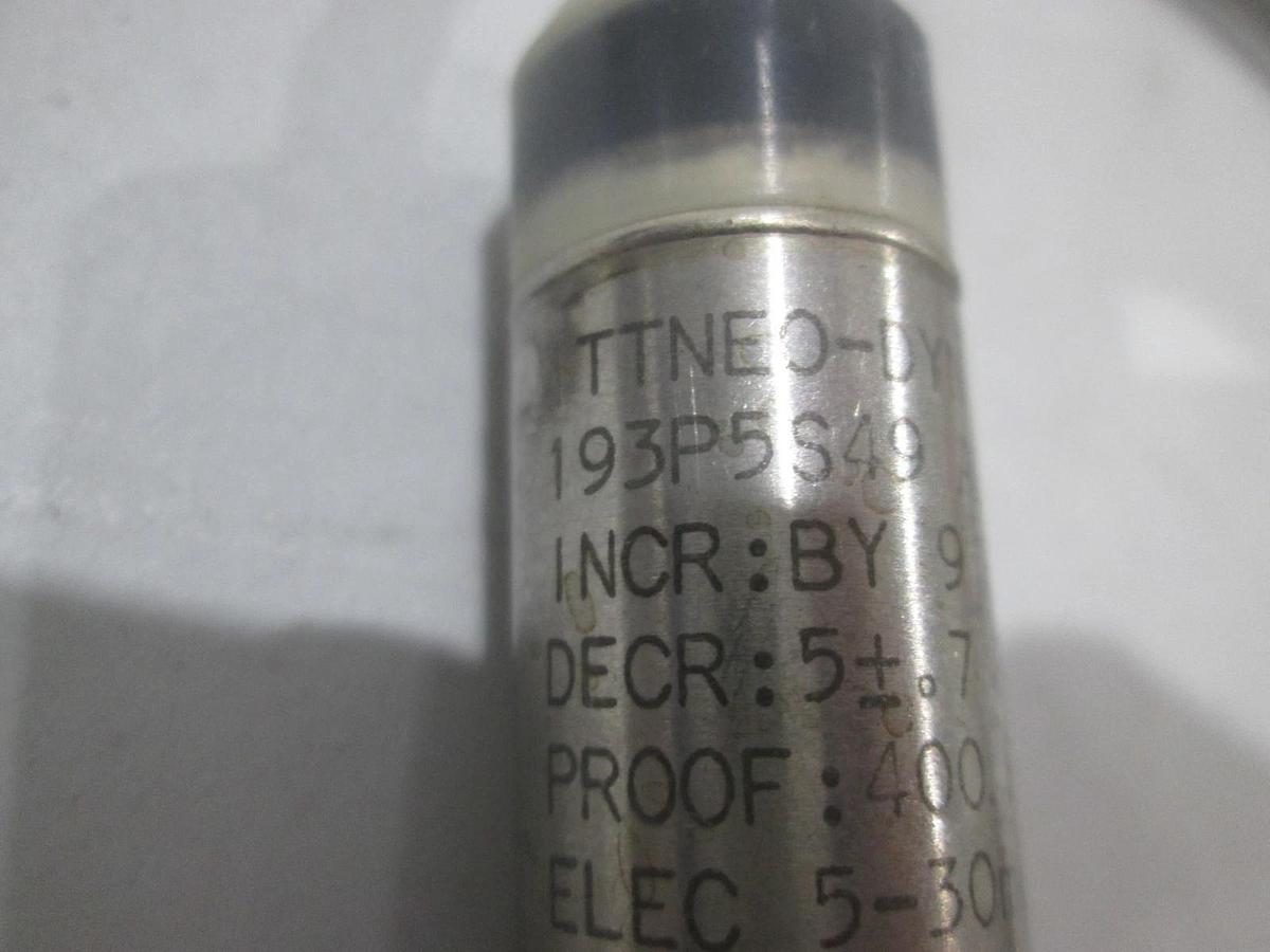 Used ITT NEO-Dyne, 193P5S49, Pressure Switch, Used