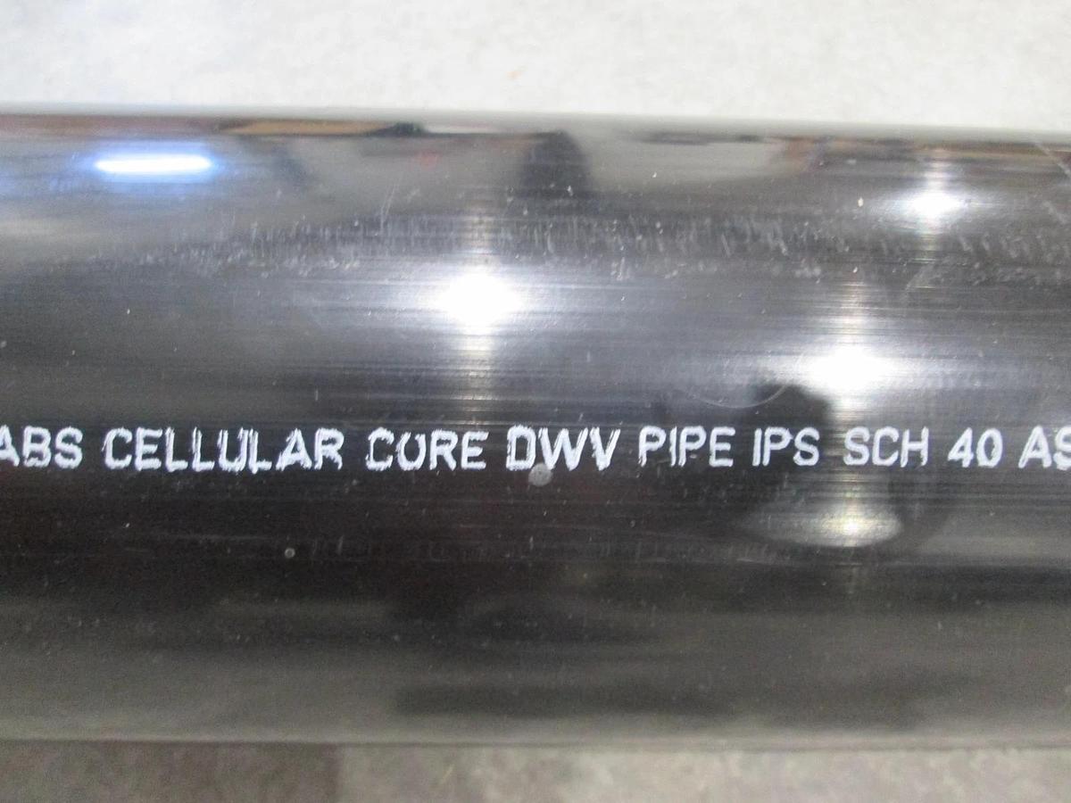 Used Genova Coex, Abs Cellular, 4" DWV Pipe IPS SCH 40 ASTM, Used