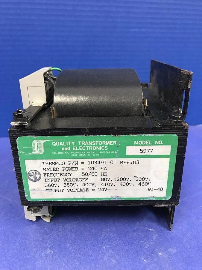 Used Quality Transformer and Electronics, 5977 Transformer, 240VAC, SPT Mic 103491-01