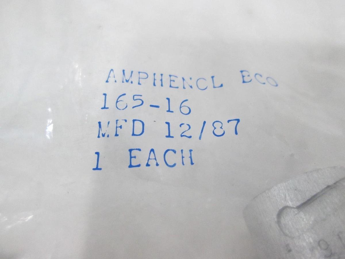 Used Amphenol, 165-16, 9 Pin, Female Connector, New