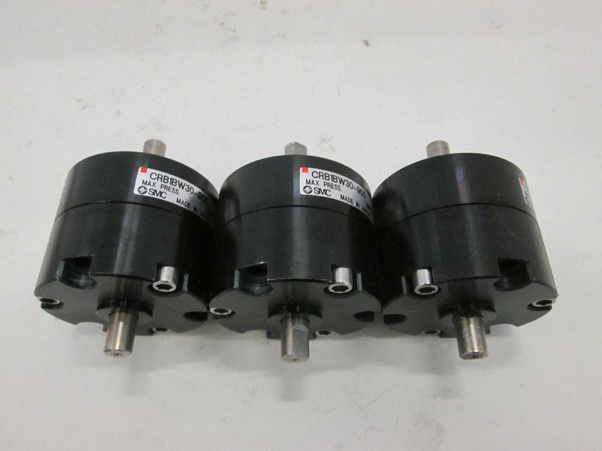 Used SMC, CRB1BW30-90S, Rotary Actuator, Used, Lot of 3