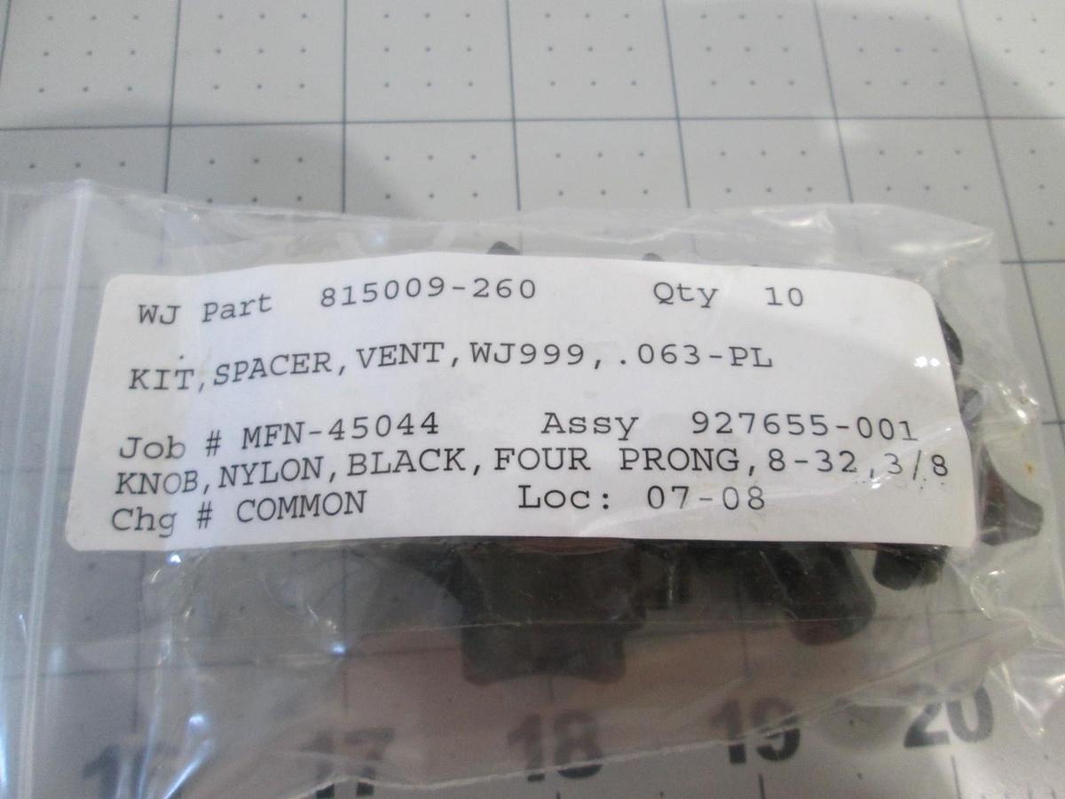 Used Watkins Johnson, 927655-00, WJ999 APCVD Vent Spacer Kit, New