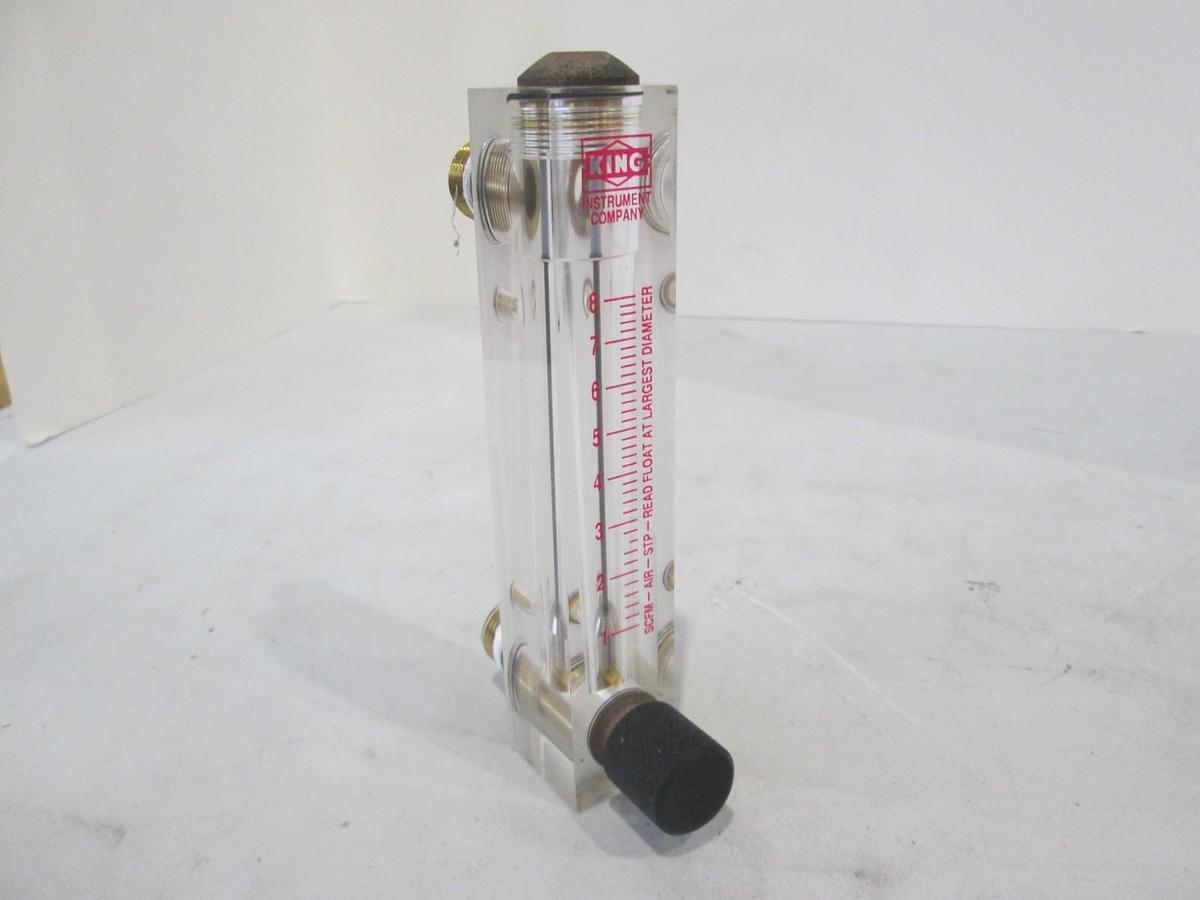 Used King Instruments, 1-8 SCFM-Air-STP-Read Float, Flowmeter, Used