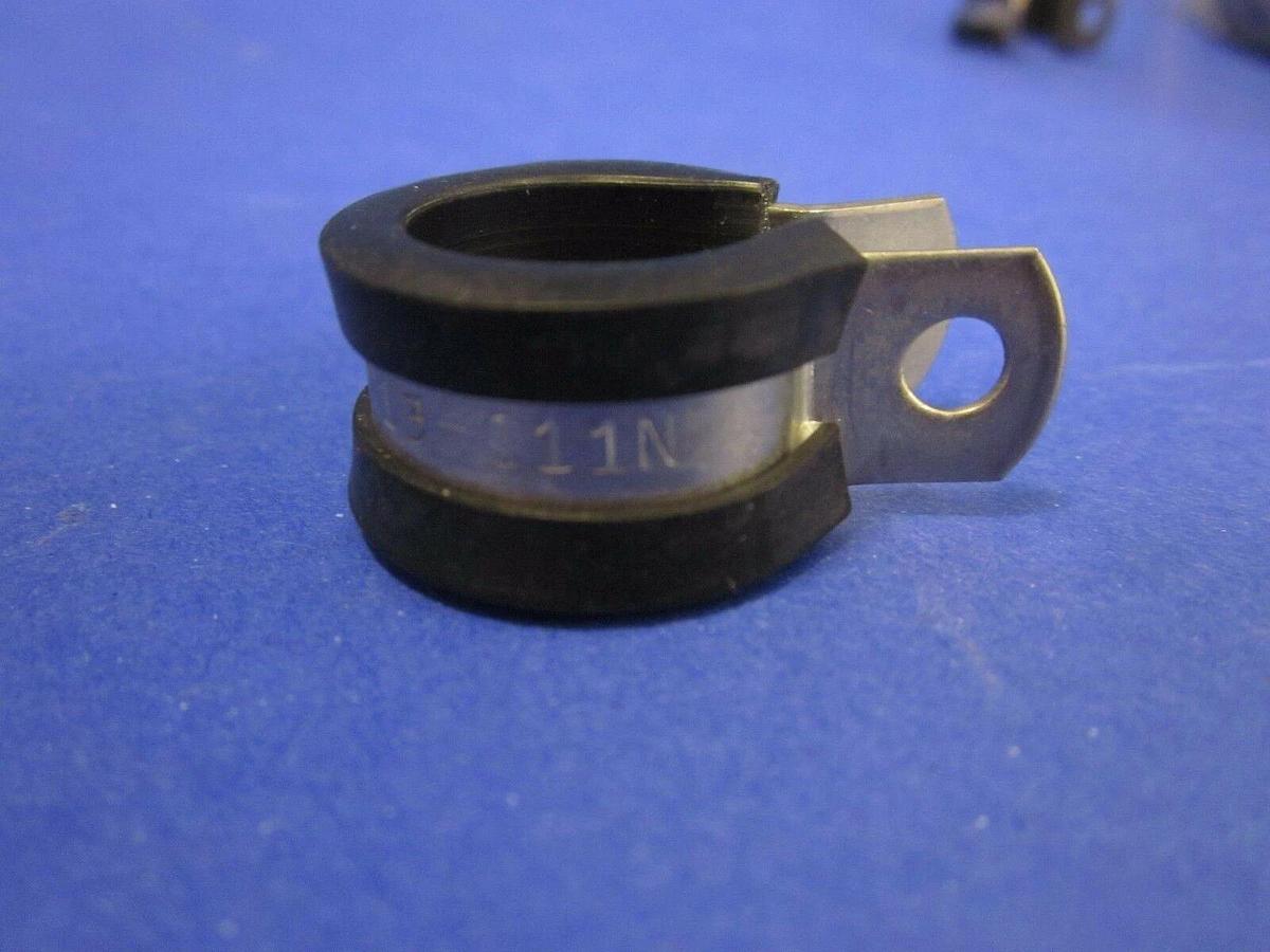 Umpco NAS1317 CRES Loop Clamp C11N with Chloroprene Rubber Cushion, Lot of 100