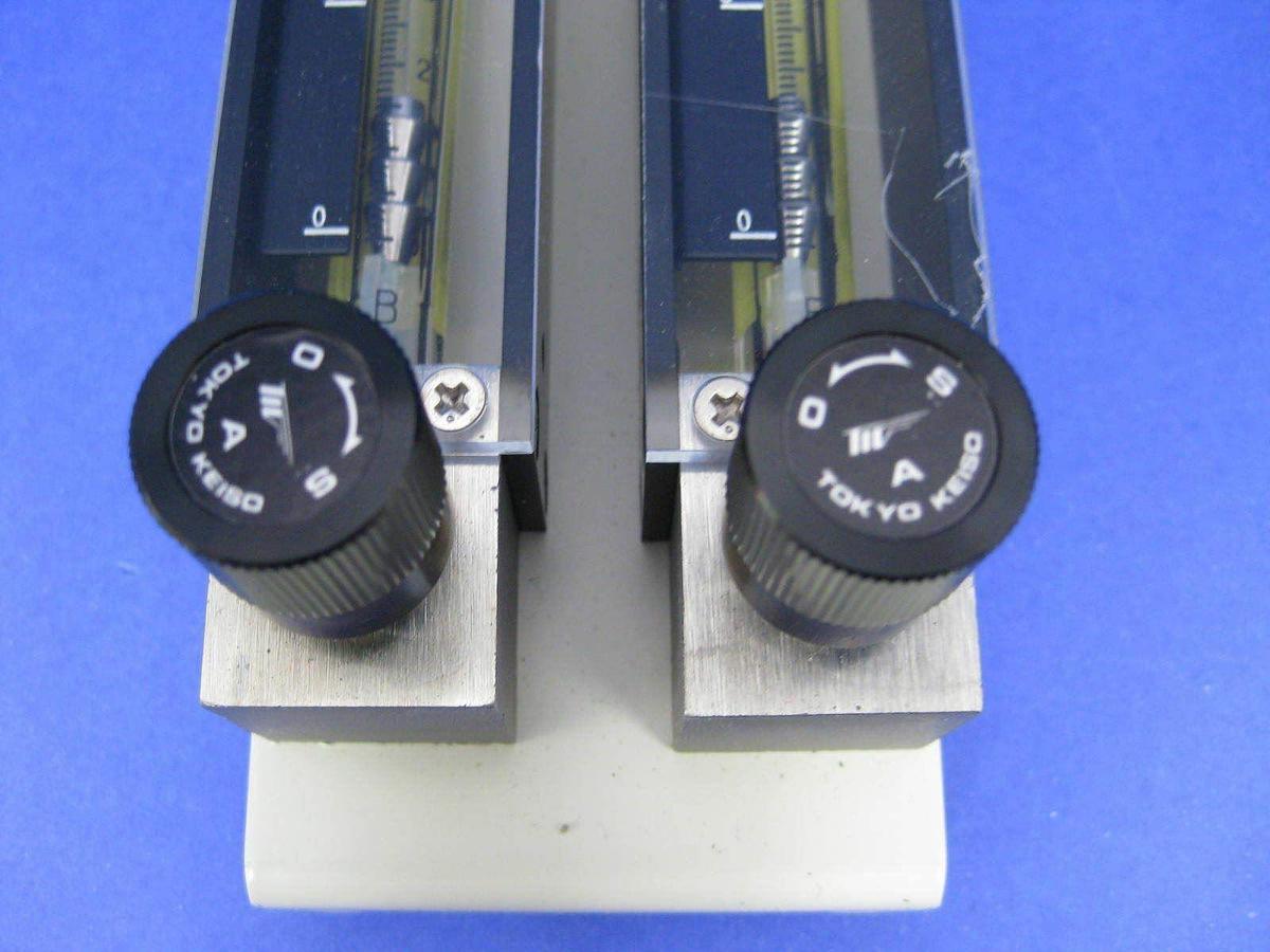 Used Tokyo Keiso F97-240748 Purge Meter, 6-60 Sl/Min N2 with Valve, Set of 2