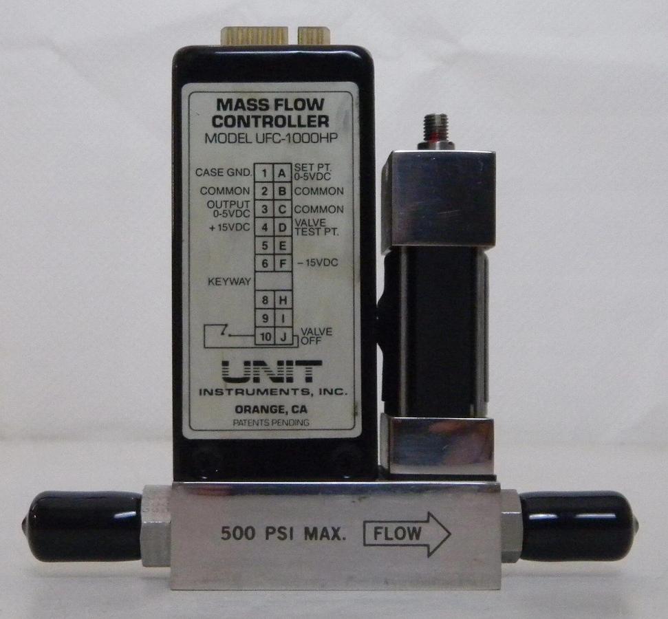 Used Unit UFC-1000HP Mass Flow Controller, Gas- SiH4, Range- 1SLM, Used